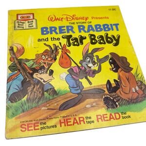 Disney Presents Brer Rabbit and the Tar Baby Record book Splash Mountain